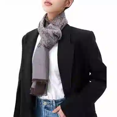 Gucci Wool Fringe Scarf