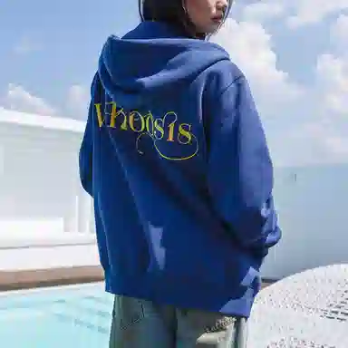WHOOSIS Logo Zip Cardigan