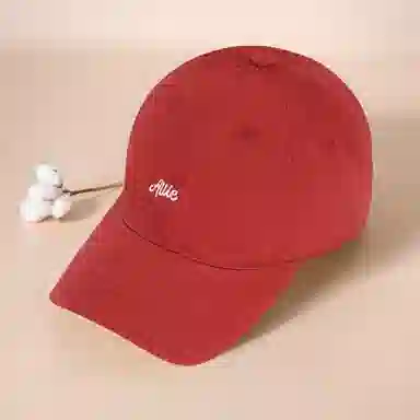 啄木鸟 春季户外休闲软顶字母刺绣简约百搭弯檐高级感显脸小 棉 鸭舌帽 男女同款情侣款