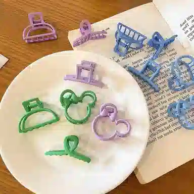 简应舒 固定头发迷你夹子发抓夹发卡后脑勺头饰 合金 发夹 女款