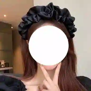 简应舒 高级感洋气时尚高颅顶洗脸不勒头气质 绸缎 发箍 女款