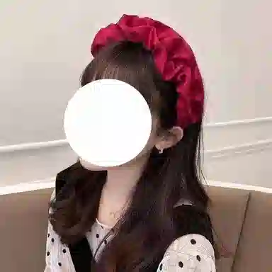 简应舒 高级感洋气时尚高颅顶洗脸不勒头气质 绸缎 发箍 女款