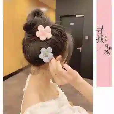 简应舒 花朵甜美可爱刘海 合金 发夹 女款