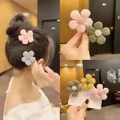 简应舒 花朵甜美可爱刘海 合金 发夹 女款