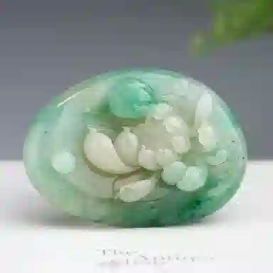 玉说 国风荷花莲蓬和和美美 独山玉 吊坠 男女同款情侣款