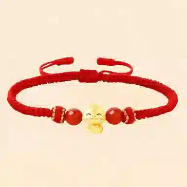 幸囍礼 幸运小蛇 福蛇新中式转运纳福文艺#好运 气质 高级感百搭 玛瑙 手链 男女同款情侣款
