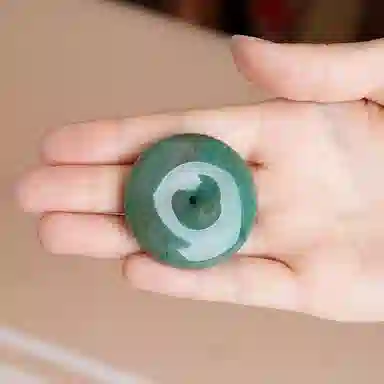 玉说 国风平安扣挂饰圆圆满满 独山玉 吊坠 男女同款情侣款