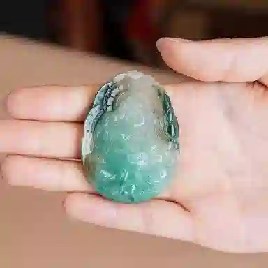 玉说 国风大肚弥勒佛坠子平安吉祥佛公 独山玉 玉石吊坠 男女同款情侣款