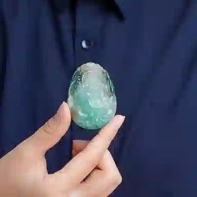 玉说 国风大肚弥勒佛坠子平安吉祥佛公 独山玉 玉石吊坠 男女同款情侣款