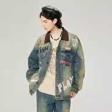 LAMLICKA Denim Jacket Grey