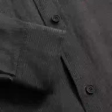 KITH SS23 Pinstripe Linen LS Boxy Overshirt