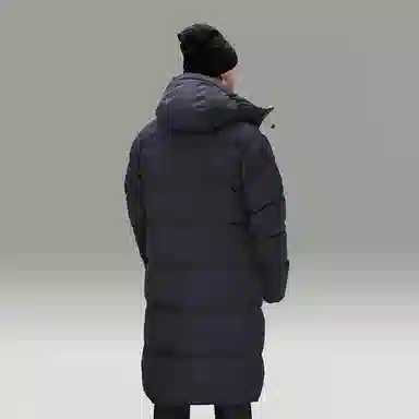 LUXIAOJUN Long Down Coat Black