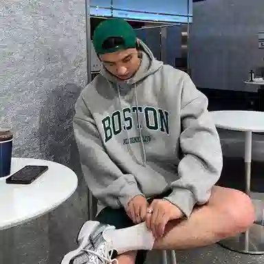 SHANTREE Vintage Hoodie Light Grey