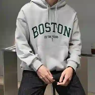 SHANTREE Vintage Hoodie Light Grey