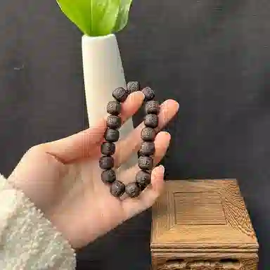 雅谷 九离火武当黑檀国潮复古佛珠高级新中式文玩 黑檀木 木作手串 男女同款情侣款 黑檀