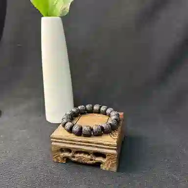 雅谷 九离火武当黑檀国潮复古佛珠高级新中式文玩 黑檀木 木作手串 男女同款情侣款 黑檀