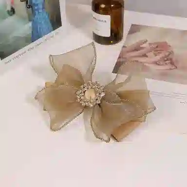 简应舒 蝴蝶结气质时尚后脑勺 欧根纱 发夹 女款