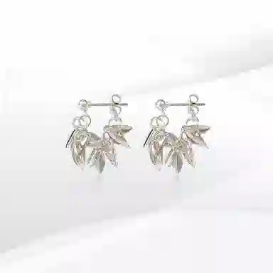 希遇 枫风旧年耳钉  新中式国潮轻奢 小众设计 冷淡风创意 高级精致日常百搭 合金 耳钉 男女同款情侣款