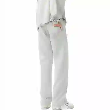 棉致 美式学院风潮流百搭宽松纯色运动休闲裤 男女同款