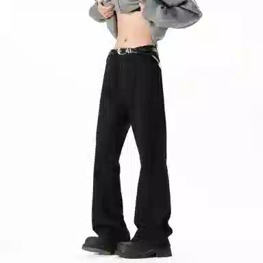 大卫贝肯 美式高街复古直筒简约基础款日常百搭垂感休闲牛仔裤 男女同款