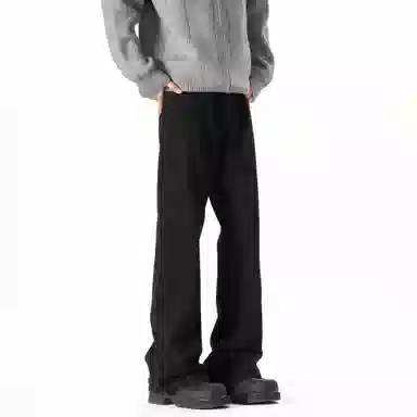 大卫贝肯 美式高街复古直筒简约基础款日常百搭垂感休闲牛仔裤 男女同款