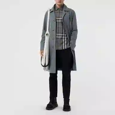 Burberry Large Check Shirt Carbon Gray