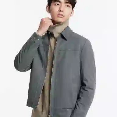 九牧王男裤专家 复古时尚商务羽绒服 男款