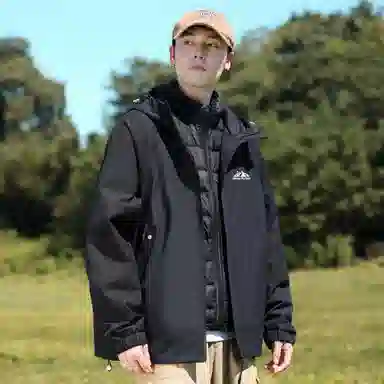 SNOW FLYING Mountain Logo Down Jacket