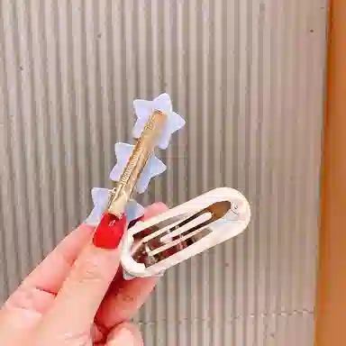 简应舒 可爱侧边发卡刘海夹边夹碎发小夹子 树脂 发夹 女款