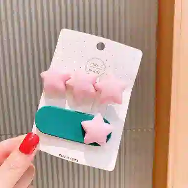 简应舒 可爱侧边发卡刘海夹边夹碎发小夹子 树脂 发夹 女款