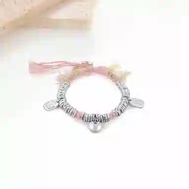 迎百宝 万福金安银盘缠 新中式国潮风发财上岸闪耀碎银子锦鲤手绳 手链 男女同款情侣款