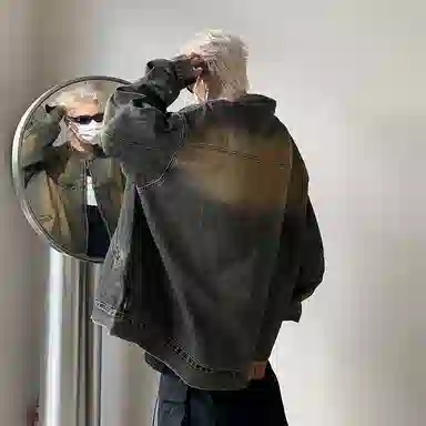 M-MAICCO Vintage Unisex Denim Jacket