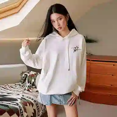 PISYPOX Star Print Hoodie