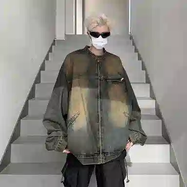 M-MAICCO Vintage Unisex Denim Jacket