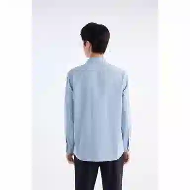 九牧王男裤专家 翻领凉感亲肤长袖衬衫 男款