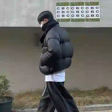 我是大卫 立领高级痞帅加厚保暖面包棉服 男女同款