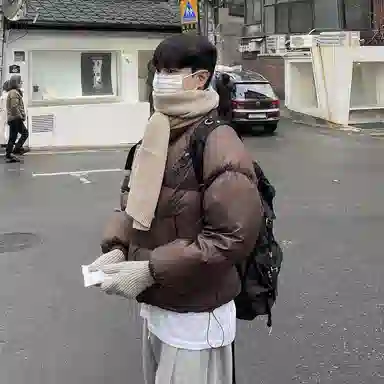 我是大卫 立领高级痞帅加厚保暖面包棉服 男女同款