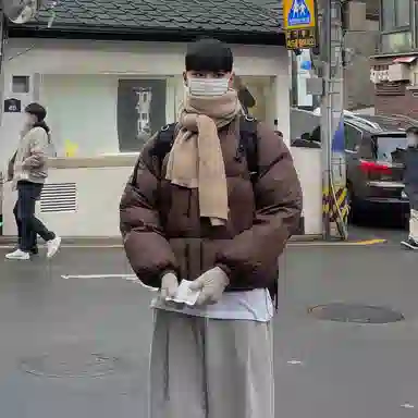 我是大卫 立领高级痞帅加厚保暖面包棉服 男女同款