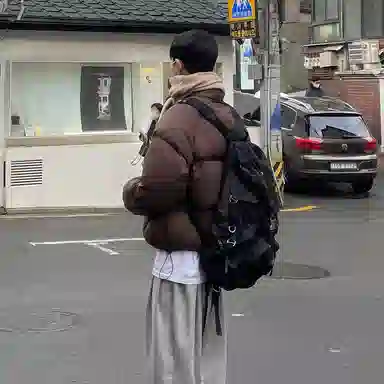 我是大卫 立领高级痞帅加厚保暖面包棉服 男女同款