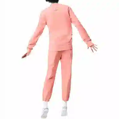 Lacoste Cartoon Print Crewneck Sweatshirt Pink Orange