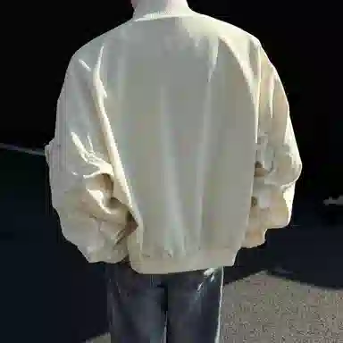 王者荣耀 鲁班七号星空梦想款 美式潮流百搭反光银立领褶皱教练保暖外套口袋拉链暗黑机能风棒球服宽松休闲运动舒适飞行员夹克 男女同款