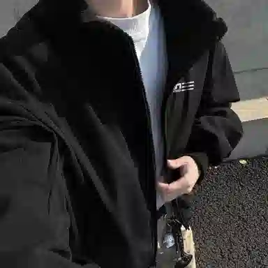 王者荣耀 鲁班七号星空梦想款 美式潮流百搭反光银立领褶皱教练保暖外套口袋拉链暗黑机能风棒球服宽松休闲运动舒适飞行员夹克 男女同款
