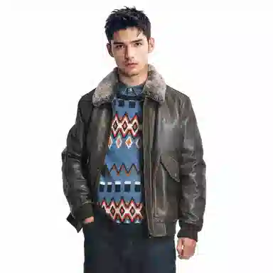 MCS Marlard Vintage Leather Jacket Dark Coffee