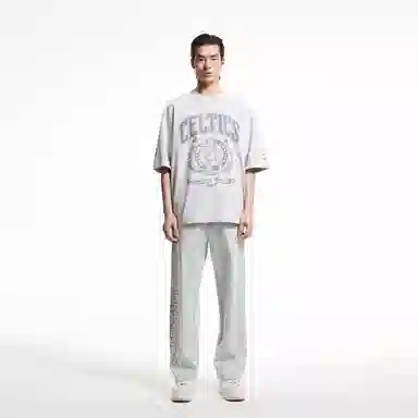 JACK & JONES NBA Knit Sweatpants Light Grey