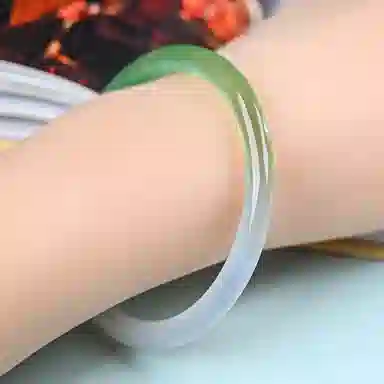 素于 新中式复古国风温润晴蓝典雅好运连连诸事顺遂简约高端通勤时尚百搭古香古色#幸运搭配旗袍气质 玛瑙 手镯 女款