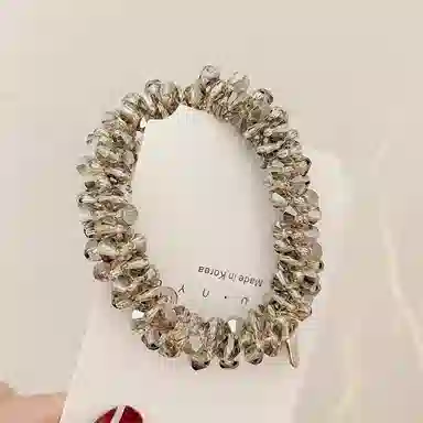 简应舒 水晶发圈头绳扎头发舒适 树脂 发饰 女款