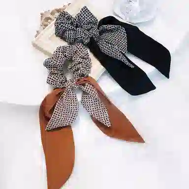 简应舒 蝴蝶结大肠百搭发绳扎马尾皮筋 布艺 发圈 女款