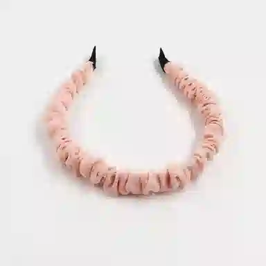 简应舒 甜美褶皱复古纯色洗脸百搭 网纱 发箍 女款