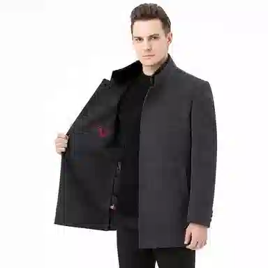 Devanro Wool Coat Blue