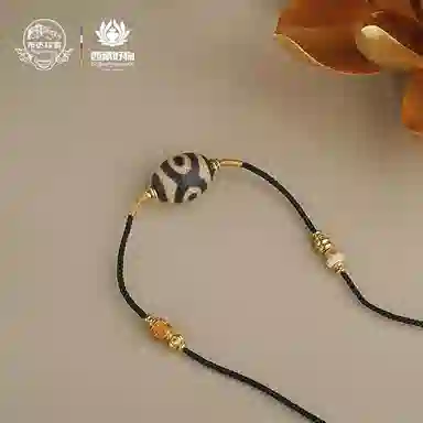 布达拉宫 三眼天珠吊坠 藏式复古民族风小众高级感 玛瑙 项链 男女同款情侣款